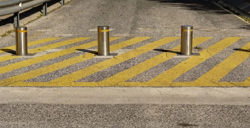 Bollards at Security Point