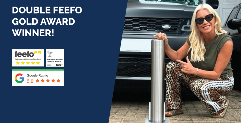 Bollard Security named as a Double Feefo Gold Award Winner!