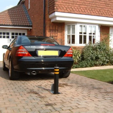 101 670 Heavy Duty Telescopic Bollard (Black) - Insurance Recommended